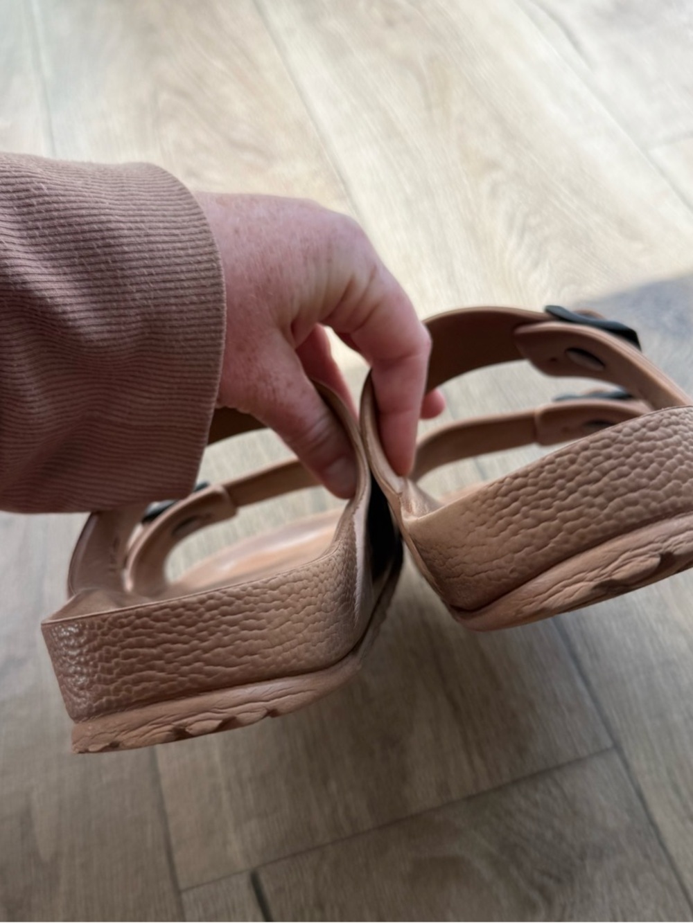 Birkenstock Eva Arizona copper metallic 41 rubber men 8/8.5 women 10/10.5 READ - Picture 6 of 10